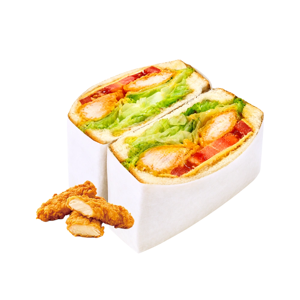 메가MGC커피 스파이시 치킨텐더 샌드위치